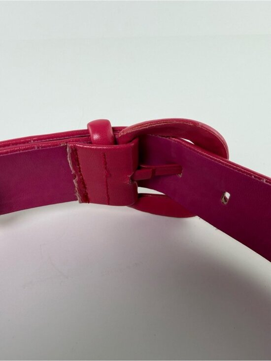 Vintage Mondi Escada Pink Leather Belt Size Small 80s 90s main image 7